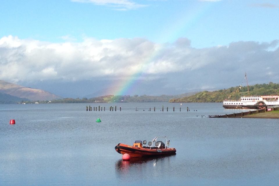 Rainbow over Inchmurrin Island, Loch Lomond