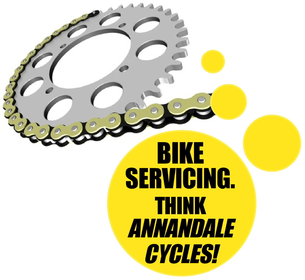 We repair and sell bicycles at Annandale Cycles Moffat