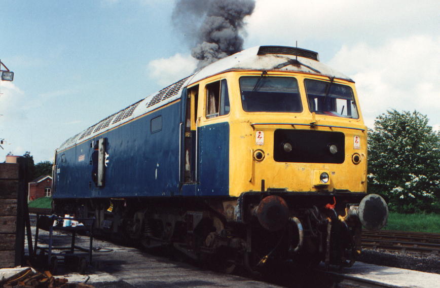 The first time 47105 was started as a preserved loco at Toddington May 1994