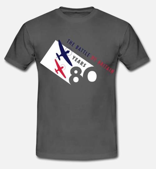 The Battle of Britain 80th Anniversary colour logo men’s t-shirt1