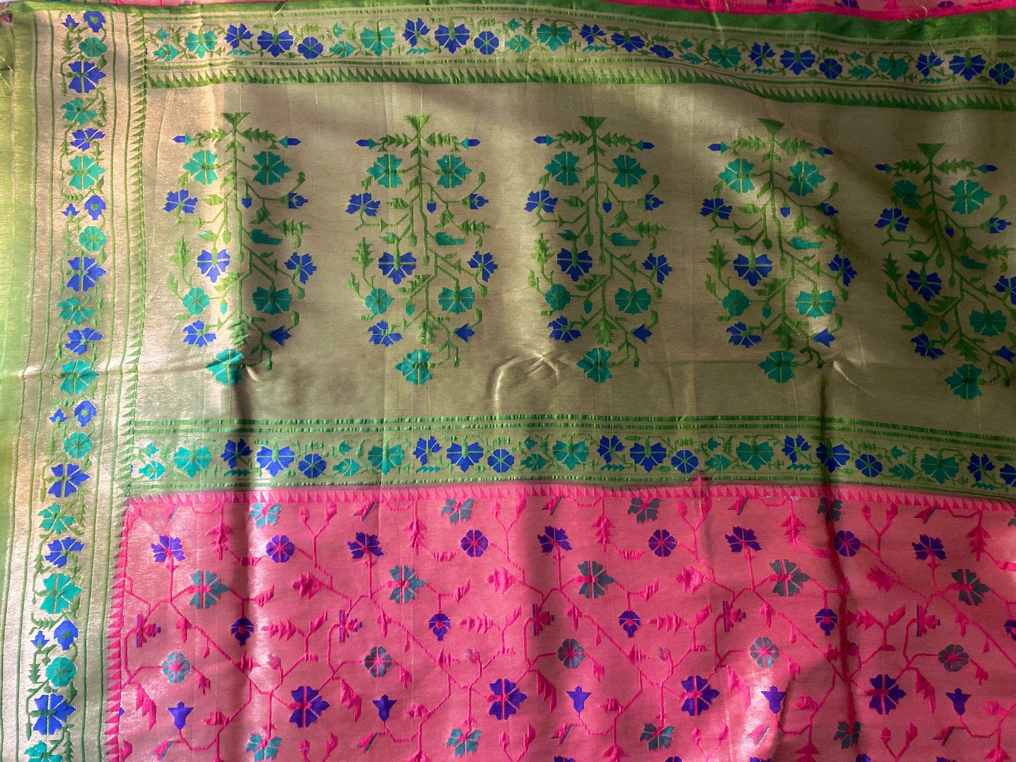 Tashar silk saree