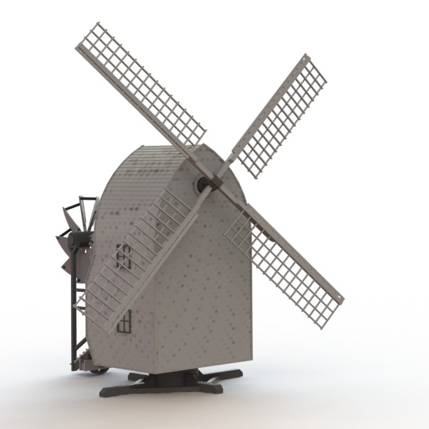 The windmills were designed in OO gauge scale in multi part kits