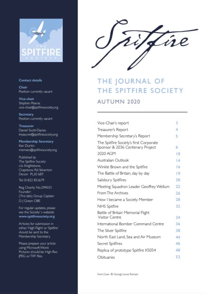 The Spitfire Society 2020 Journal