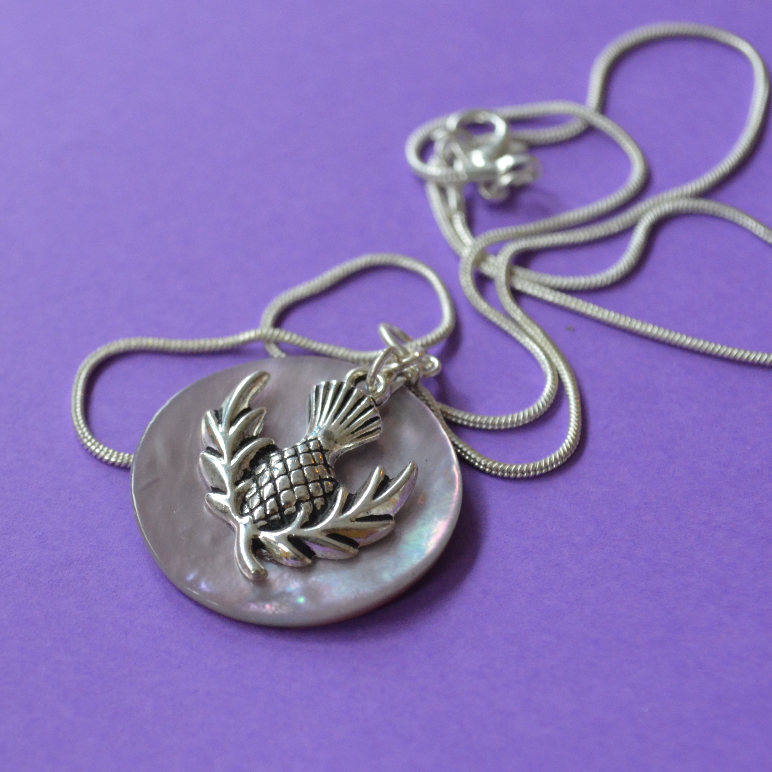 Lilac Thistle Pendant