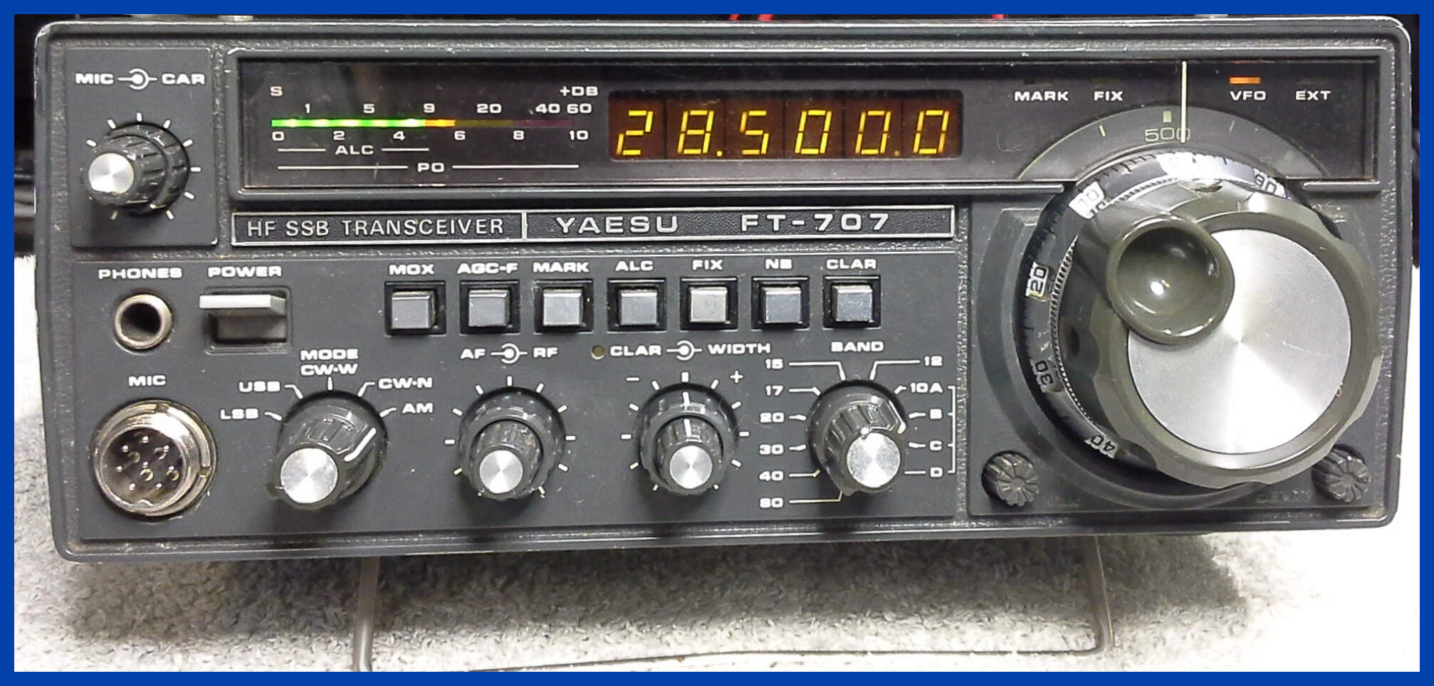 Yaesu FT707 HF Transciver Receiving AM