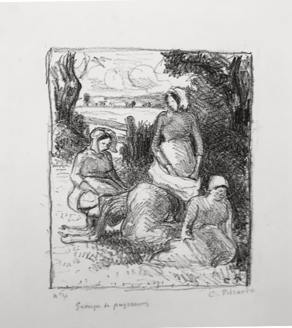 Camille Pissarro - Group de paysans
