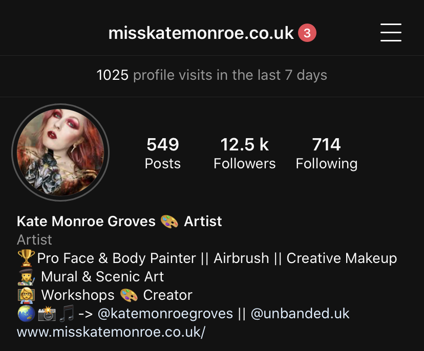 Instagram: @misskatemonroe.co.uk