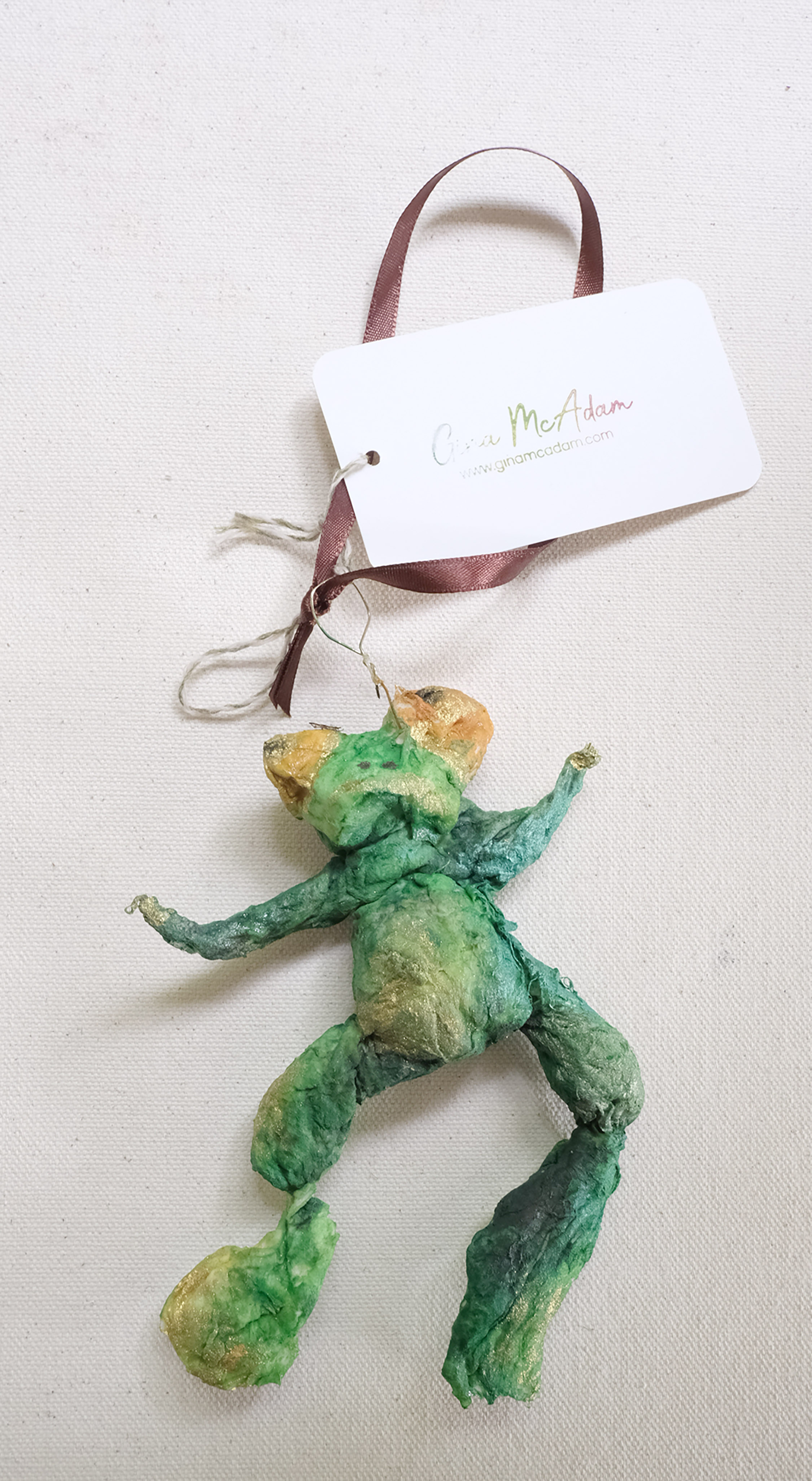 Charming Spun Cotton Dancing Frog