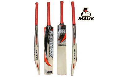 Mb Malik Monarch English Willow Cricket Bat SH Free Bat Cover Was £89.00 Now £69.99