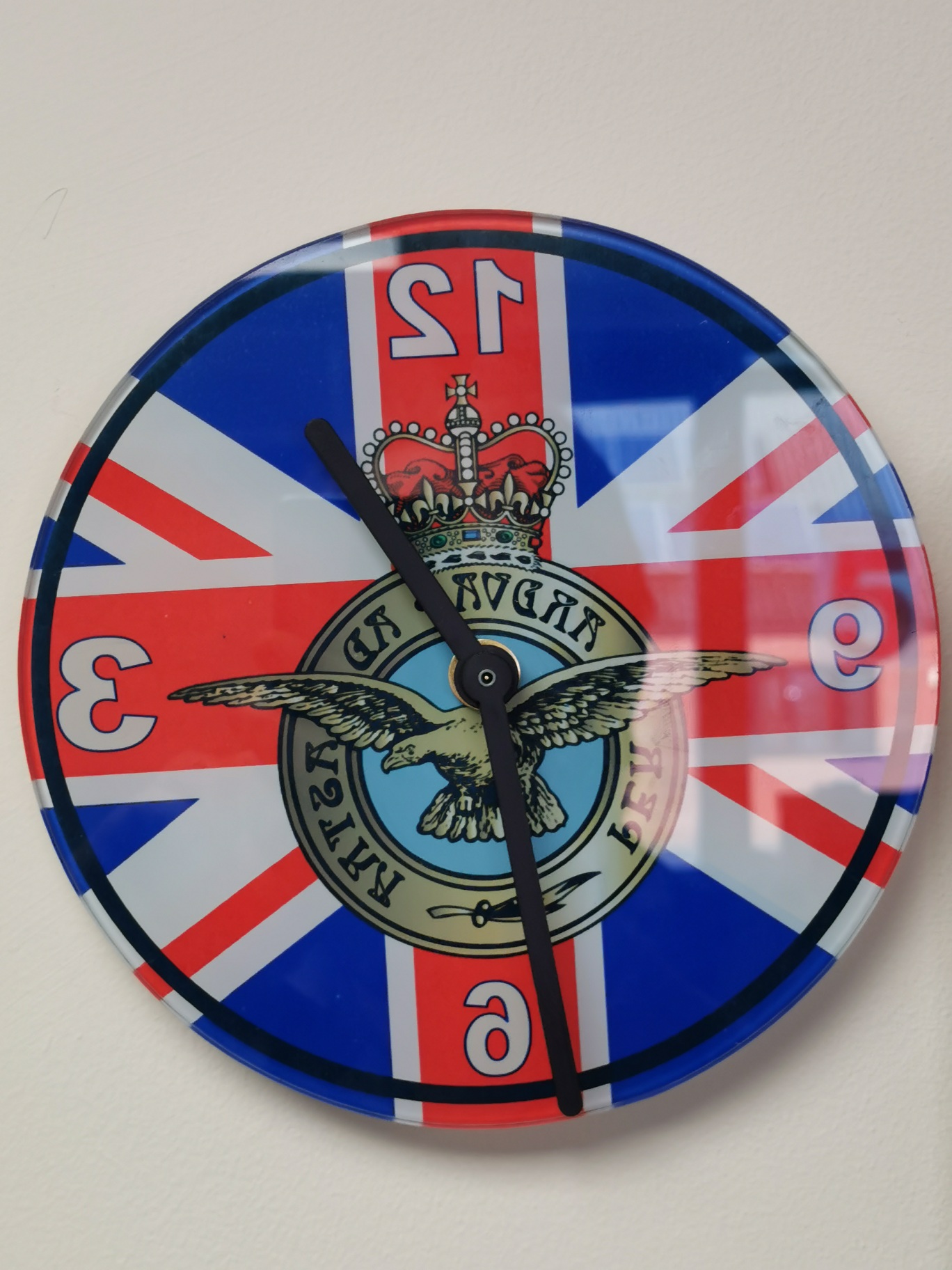 27cm Glass Photo Clock