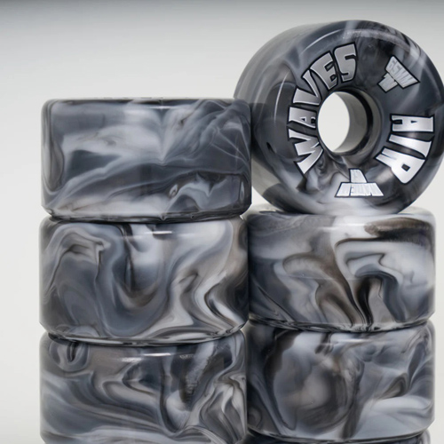 Air Waves Black/White marble Wheels Pack of 4 and 8