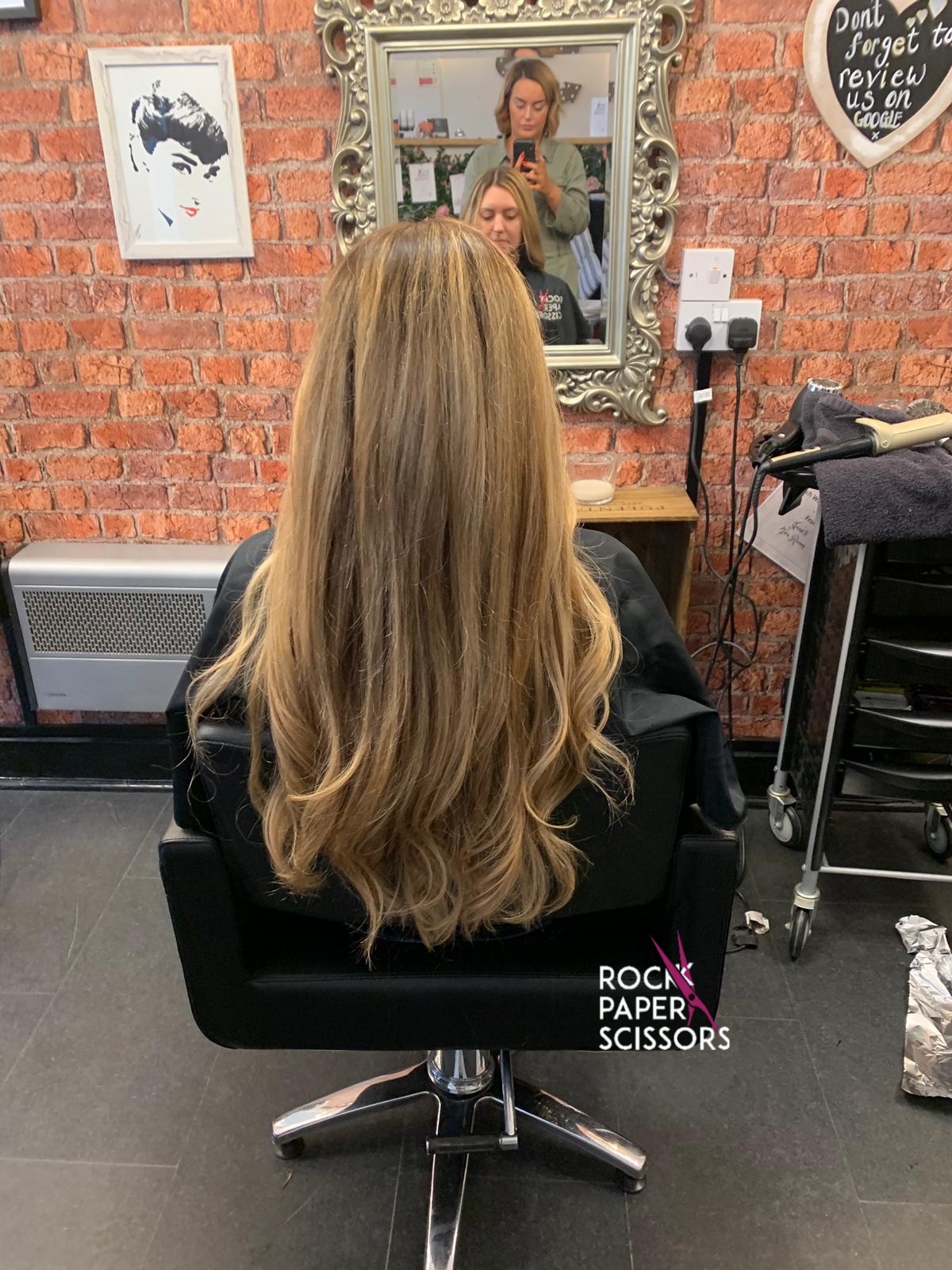 Creating Lighter front blending into the back with this dimensional balayage