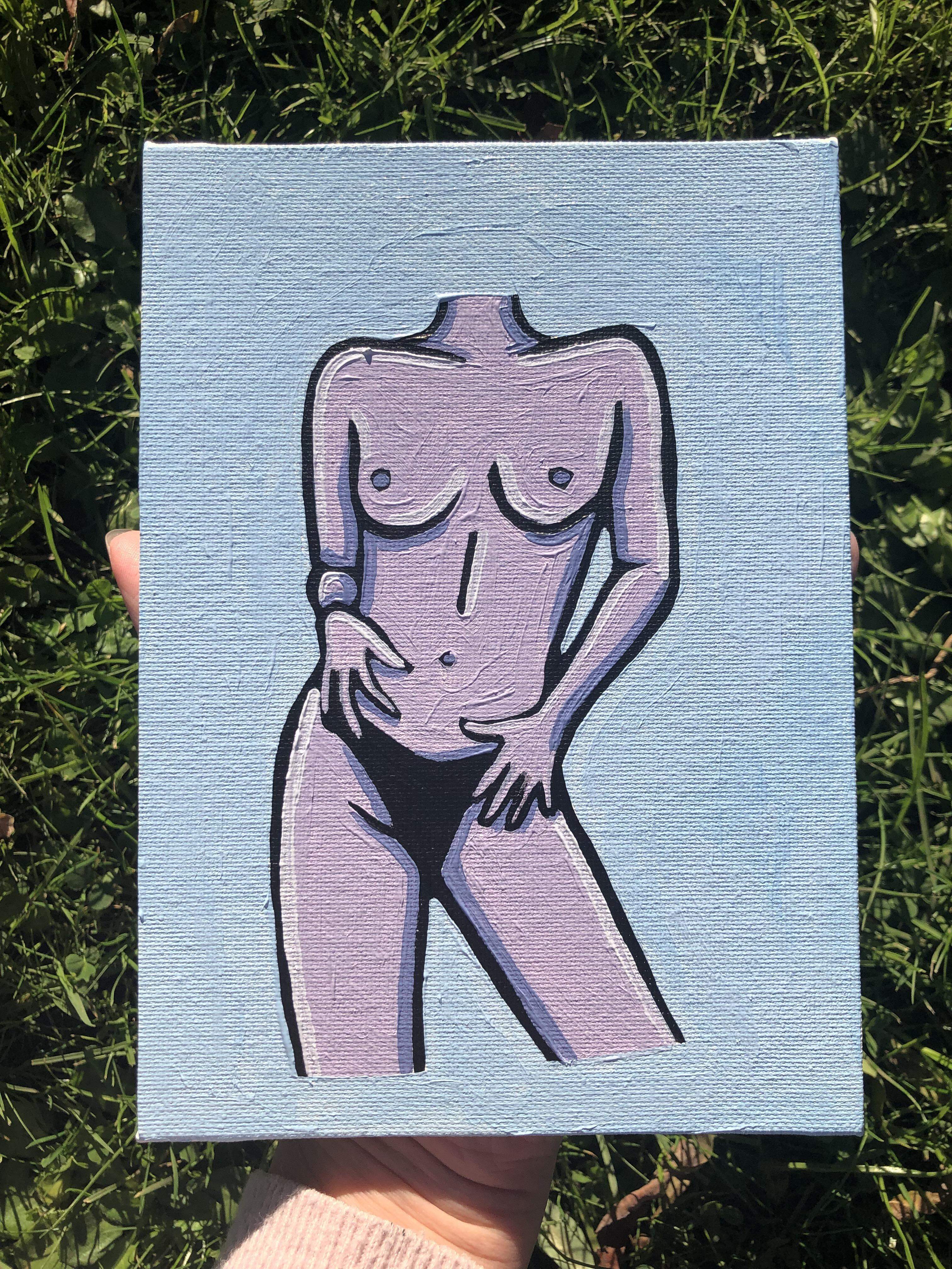 Purple mini painting 2