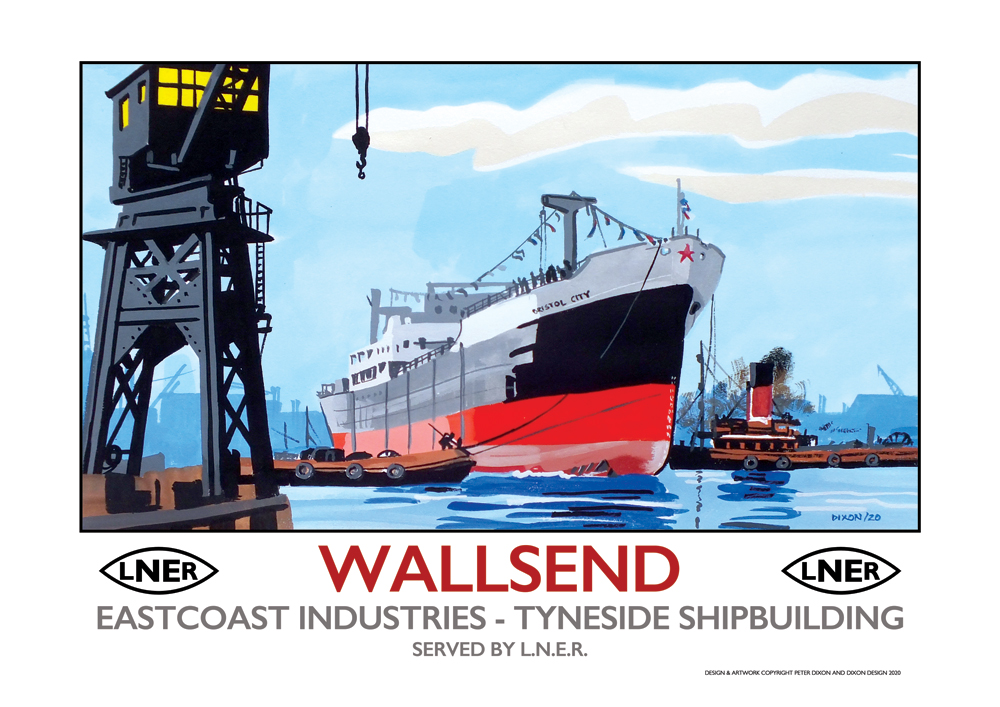 Wallsend Shipyard Poster