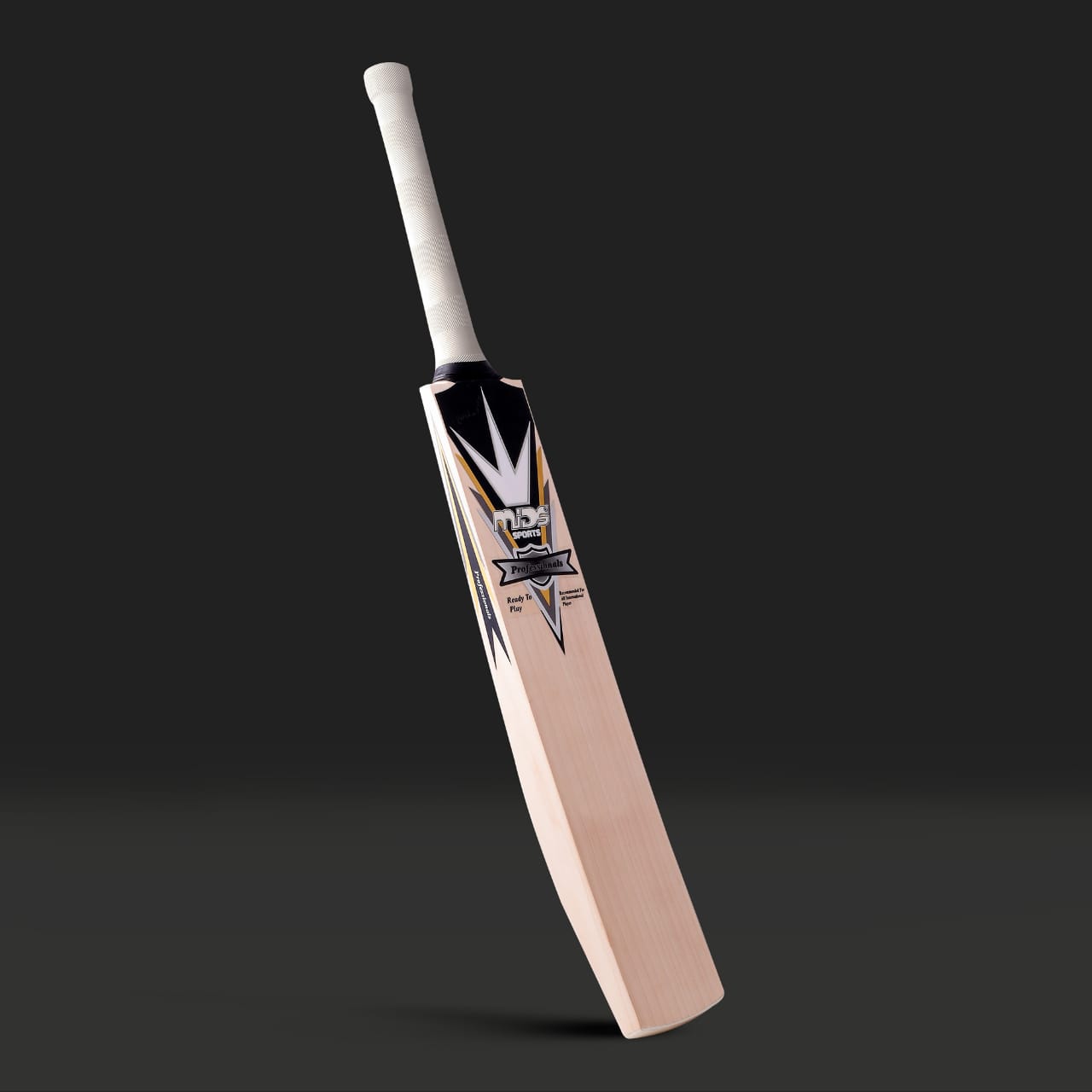 Mids Professionals Grade 1 English Willow Cricket Bat Gold Handle  SH weight 2.7 Lbs