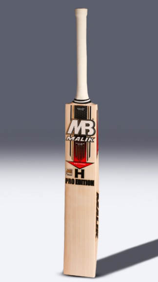 MB Malik H Pro Edition Grade 1 English Willow Cricket Bat SH 2.7 Lbs