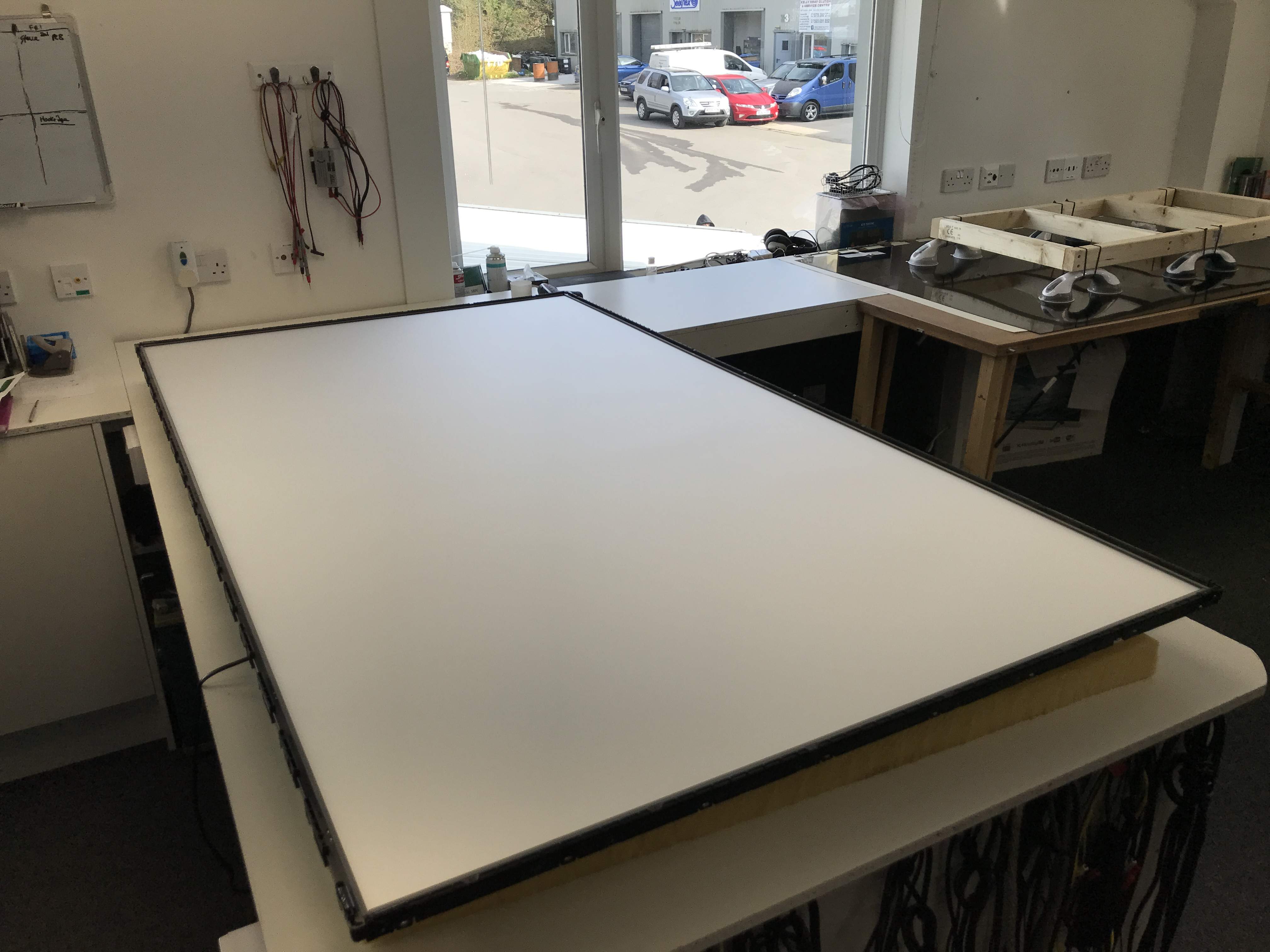 A must have 8x4 bench you can walk around for big screen backlight repairs