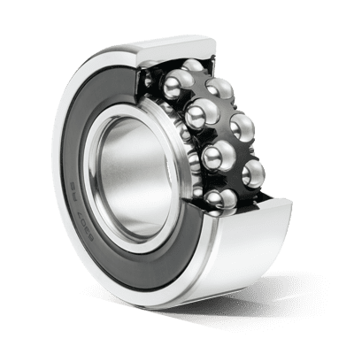 Cross section of a self aligning ball bearing