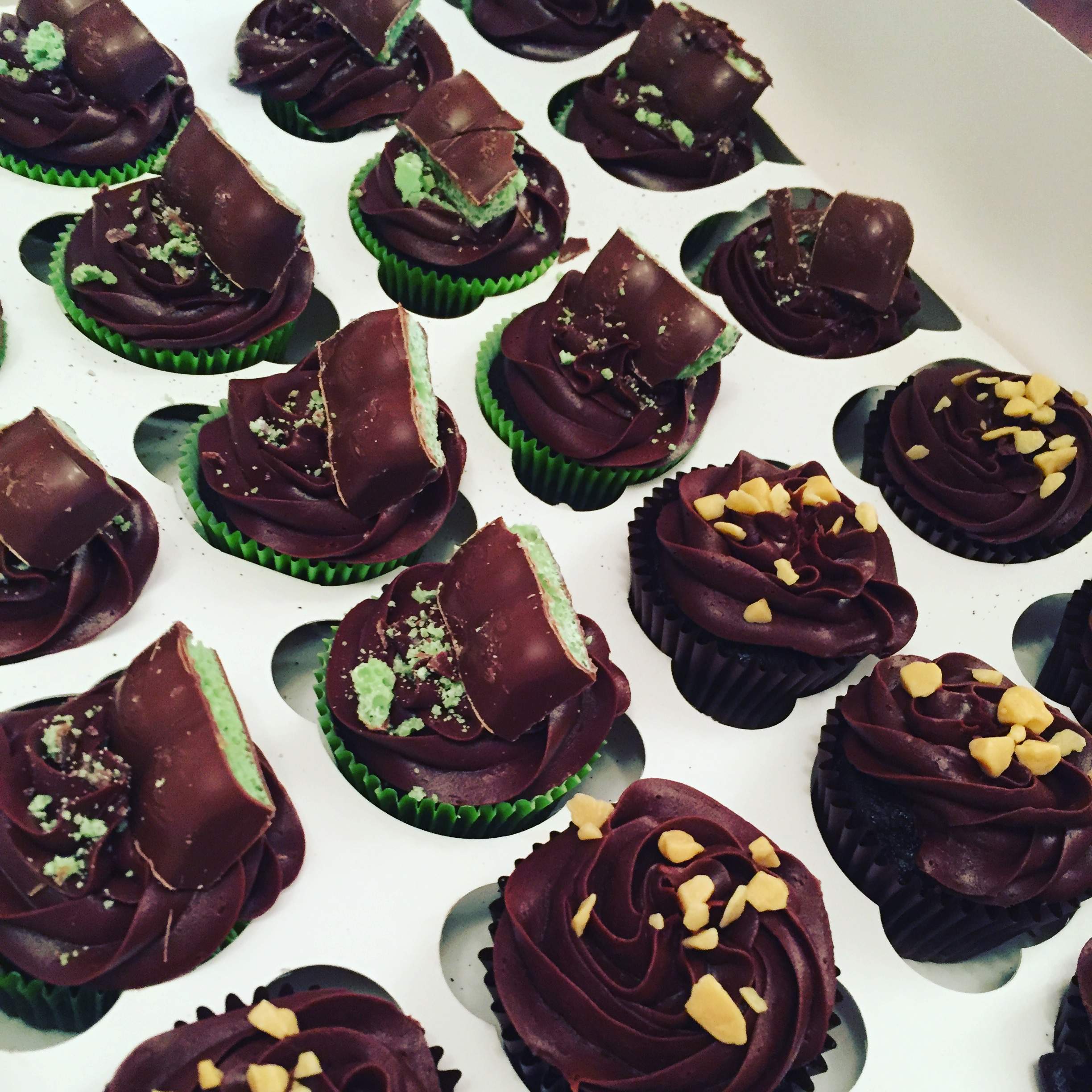 Mint Chocolate Aero Cupcake