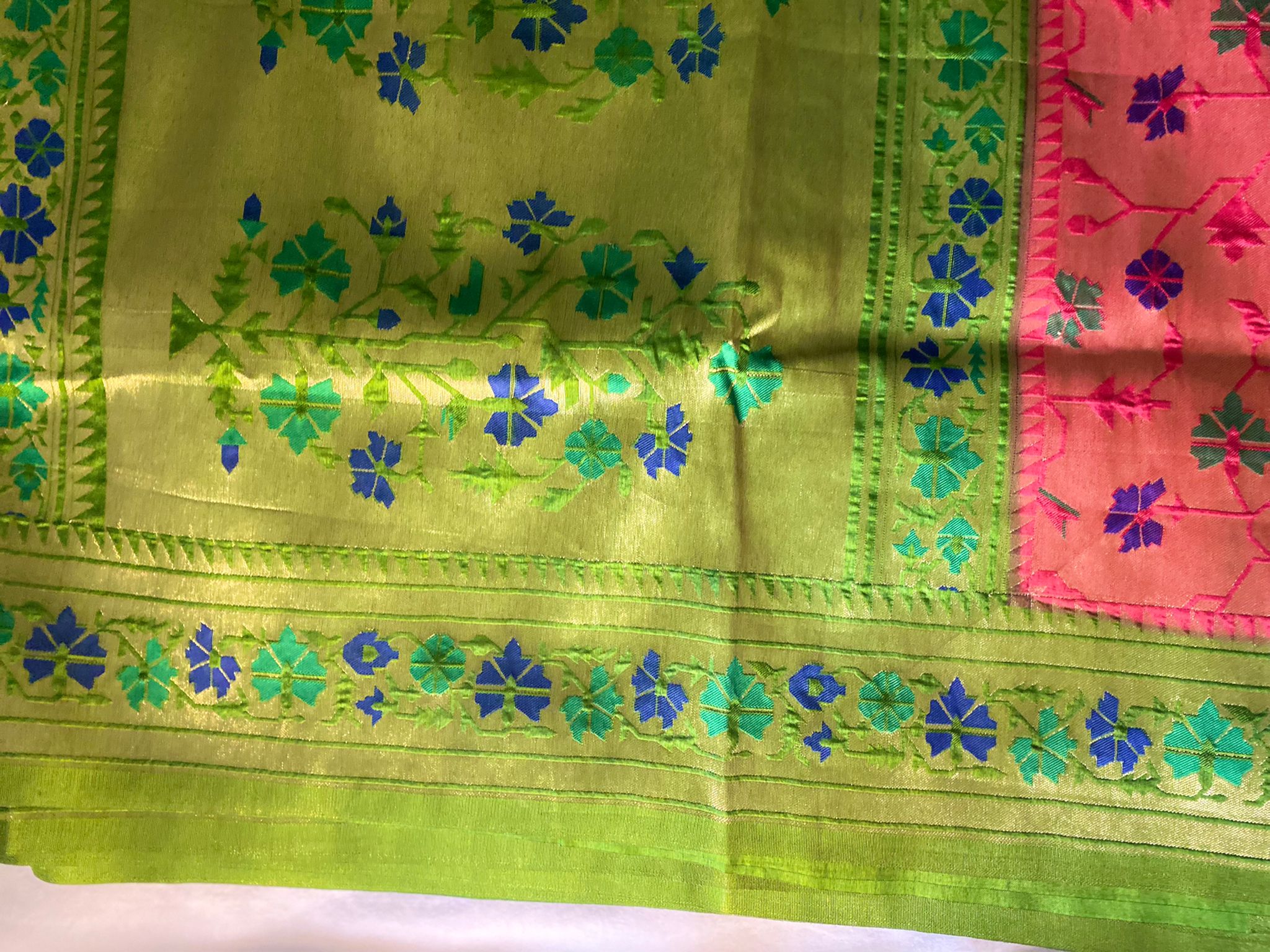 Tashar silk saree