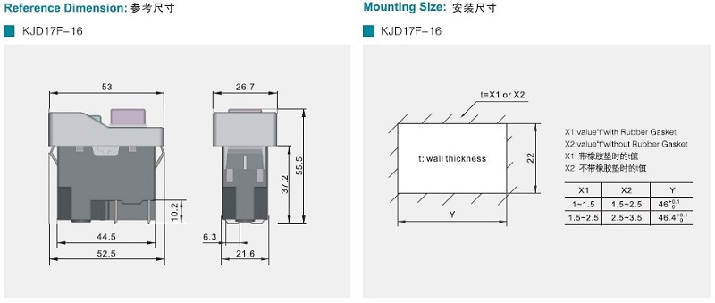 KEDU KJD17 NVR Switch 220-240v Uprated Version 4-pin