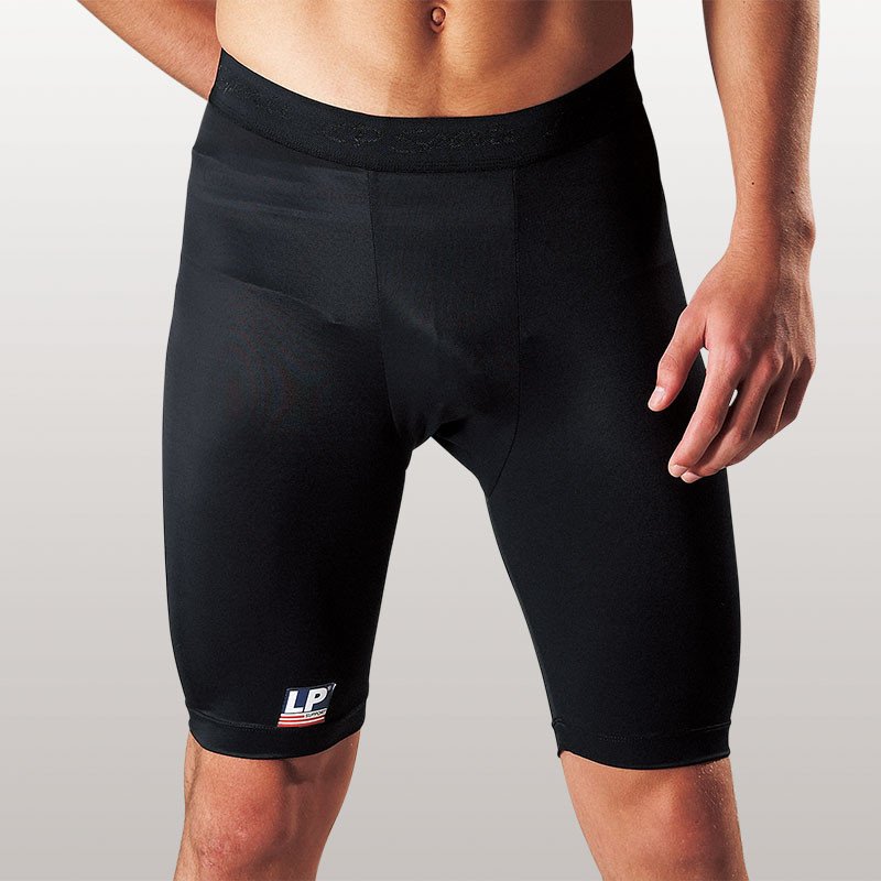 LP Compression Sports Shorts 627 Black for Football-Rugby