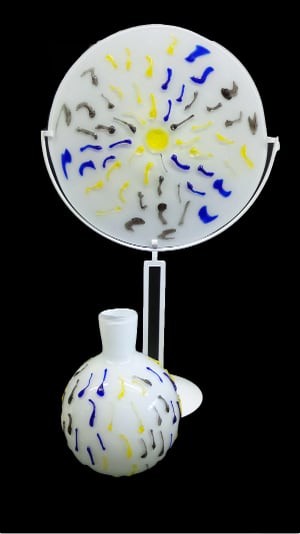 Sir Terry Frost - Serenissimo - Glass Vase - A tribute to Venice and the Lagoon