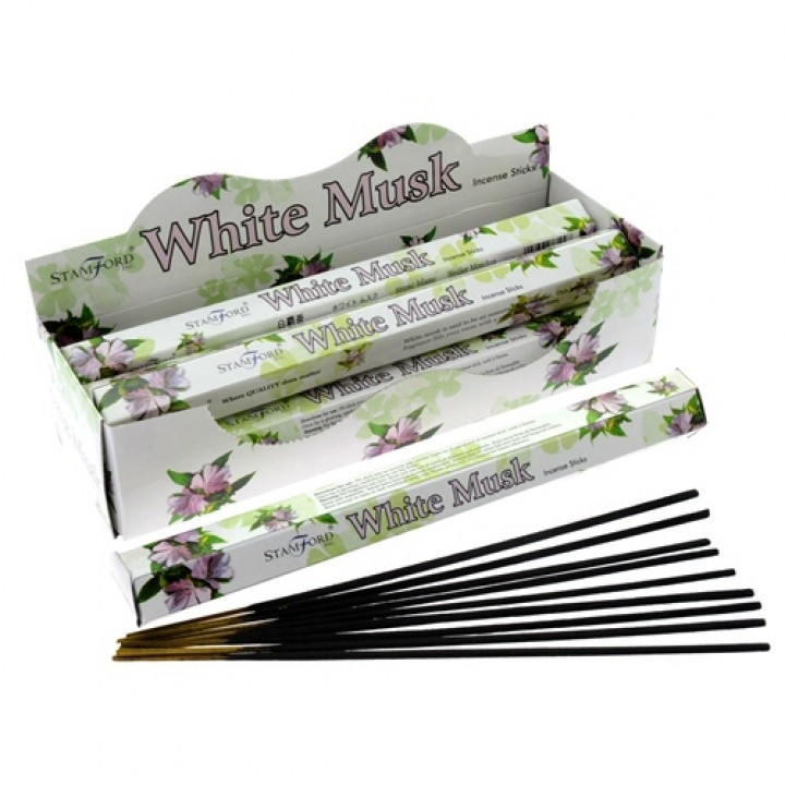 White Musk Premium Incense Sticks - Approx 20