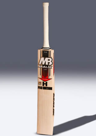 MB Malik H Pro Edition Grade 1 English Willow Cricket Bat SH 2.7 Lbs