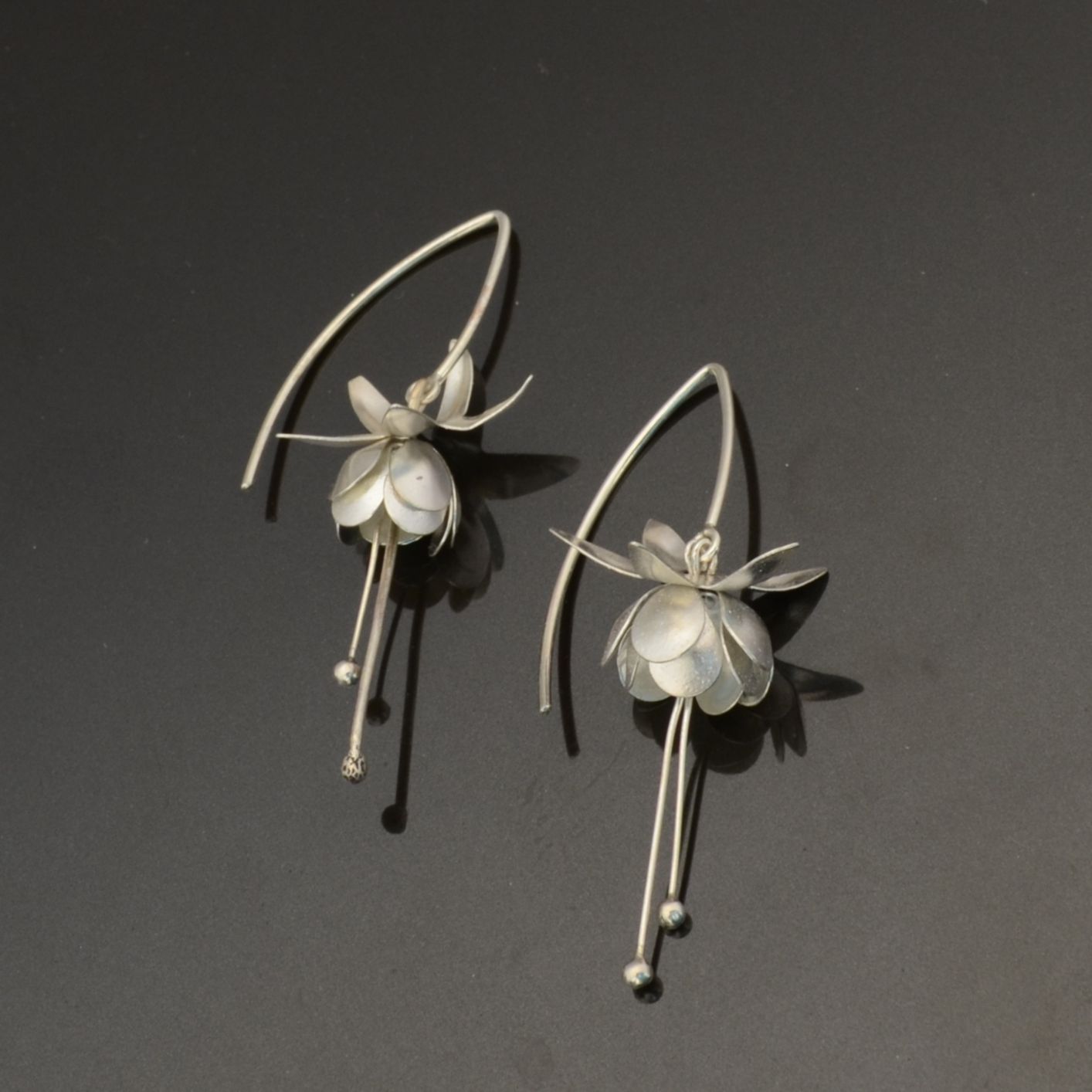 Fuchsia Earrings by Tracey Spurgin of Craftworx Jewellery Workshops