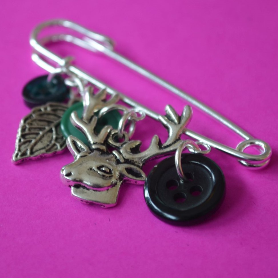 Stag Wee Charm Kilt Pin Brooch