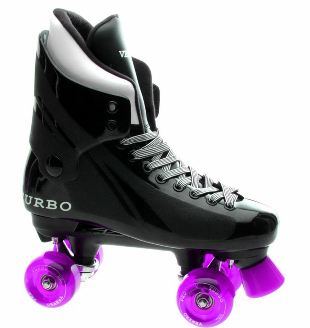 Ventro Pro Turbo Quad Roller Skate Colour: Black/Clear Purple Get 10% Discount See Description