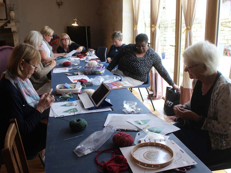 knitting, crochet, retreats, holidays, france, workshops