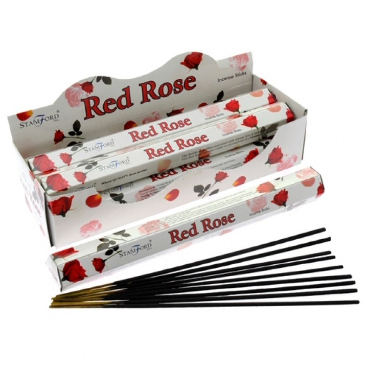 Red Rose Premium Incense Sticks - Approx 20