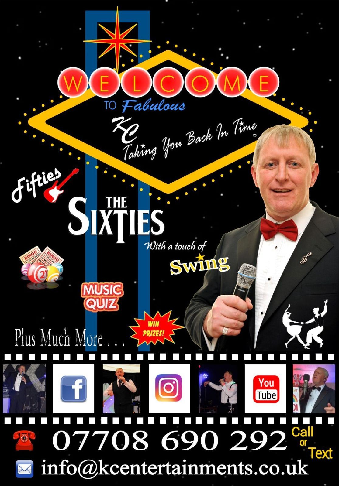 2024 Venues and dates, kc entertainments uk, kev cosgrove, kc vocal entertainer, kc taking you back in time, compere, host, singer, liverpool football club, farmhouse inns, greeneking, an afternoon with kc,