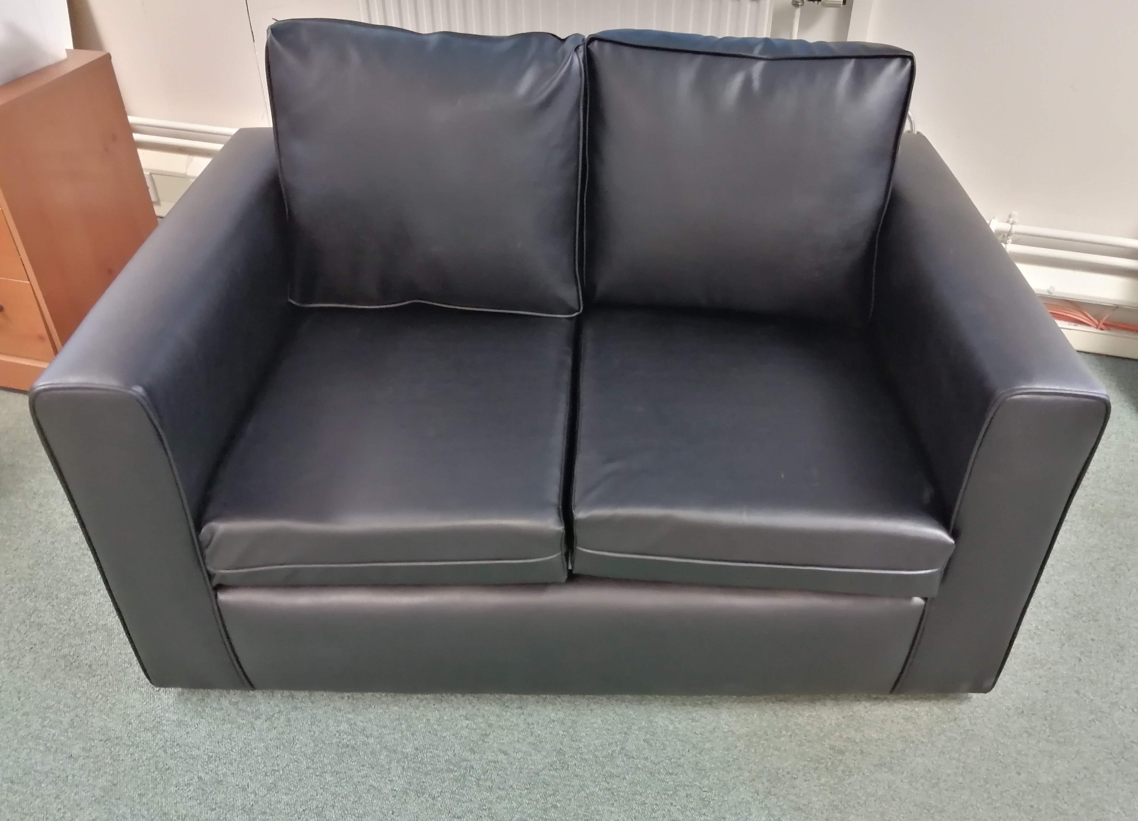 Brand New Black 2 seat Sofa
