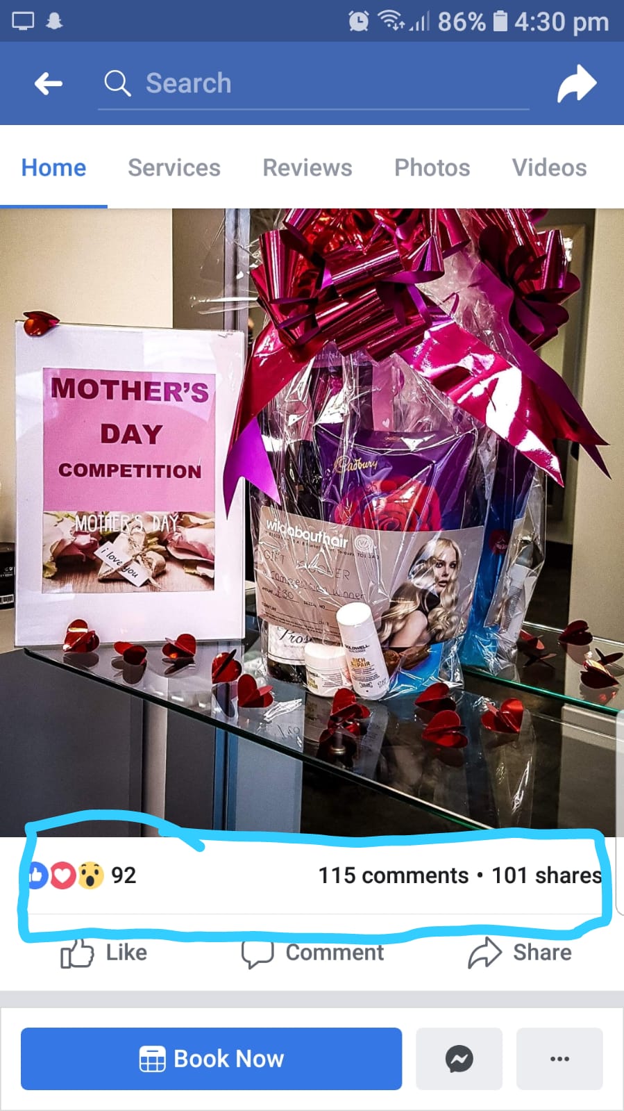 Mothers Day Competition drawn on the 30th March