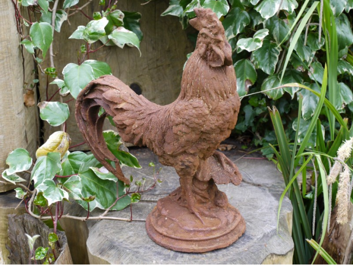 cast iron cockerel