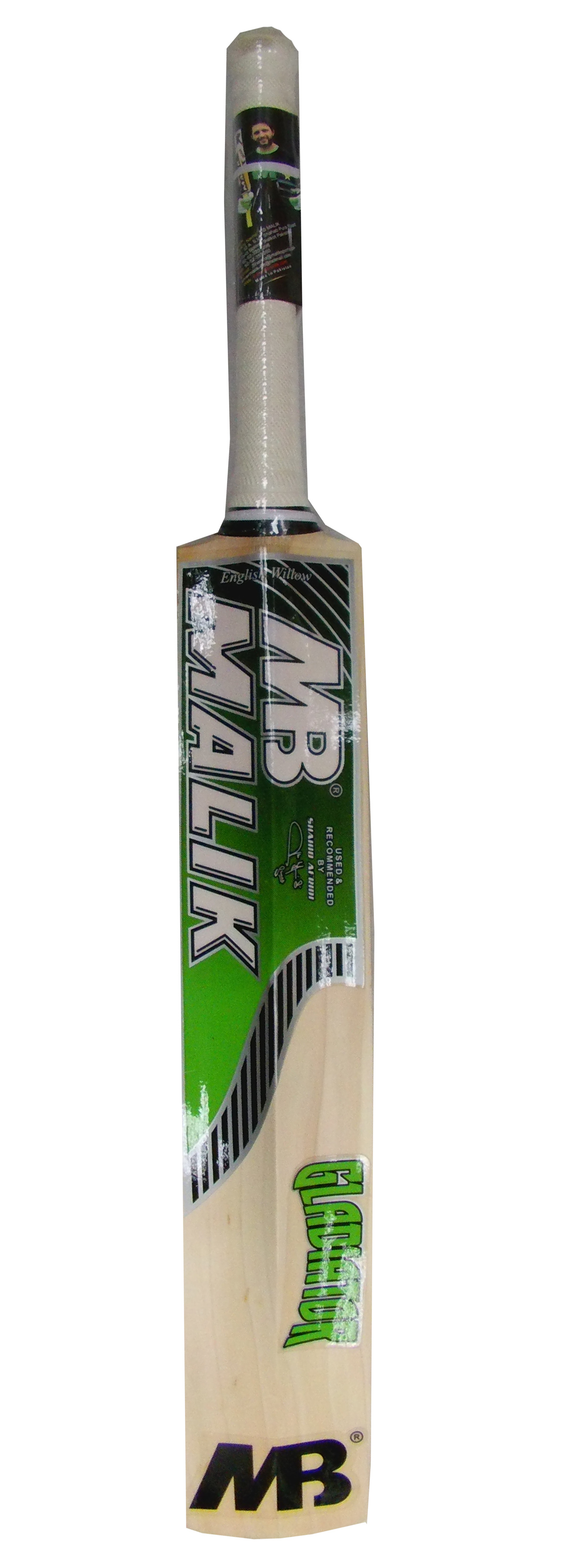 MB Malik Gladiator English Willow Cricket Bat SH Weight 2.7 Lbs