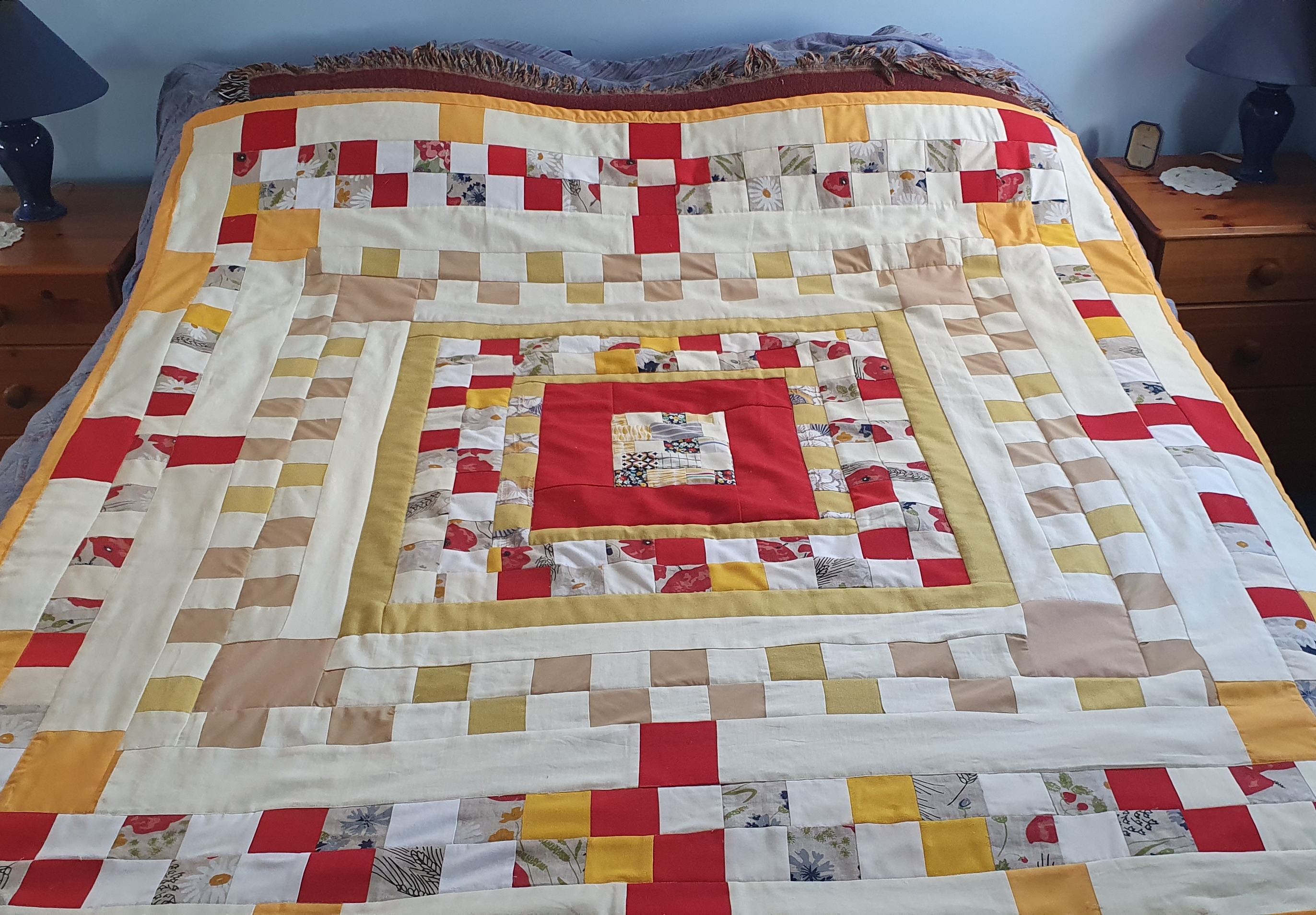 Quilted Patchwork Throw