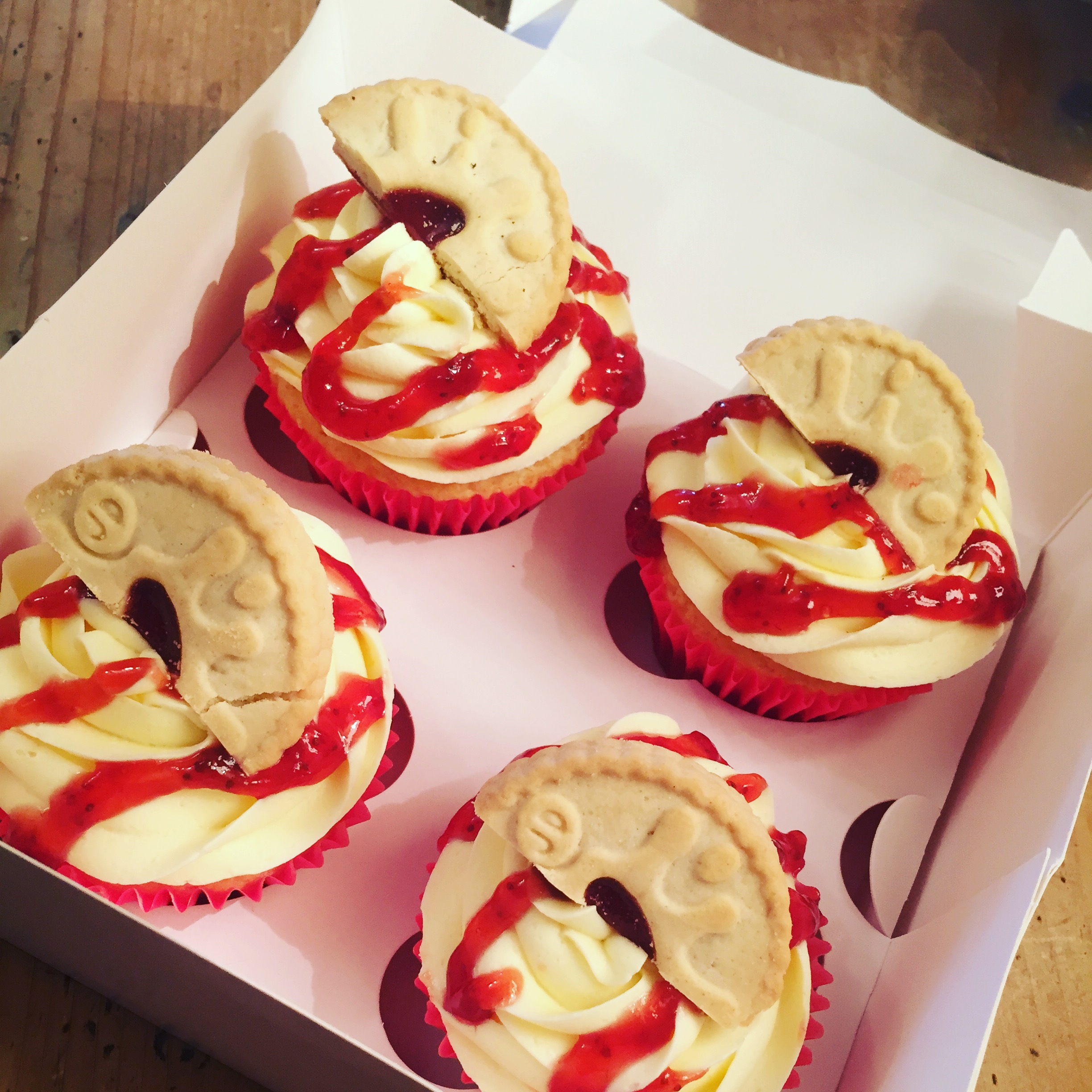 Jammy Dodger Cupcake