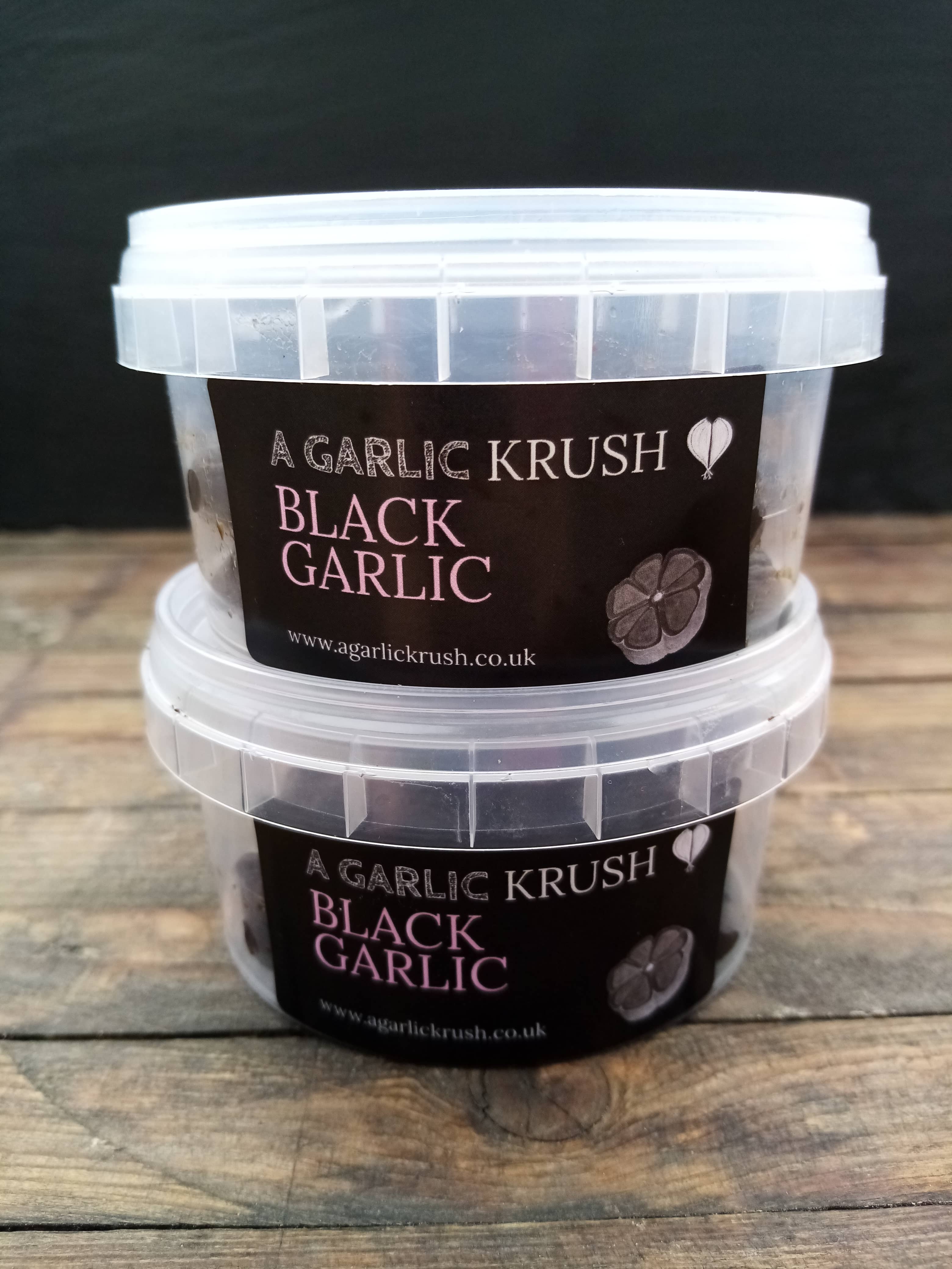 Peeled black garlic cloves