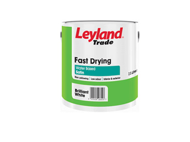 LEYLAND TRADE FAST DRYING WHITE PAINT - 2.5L
