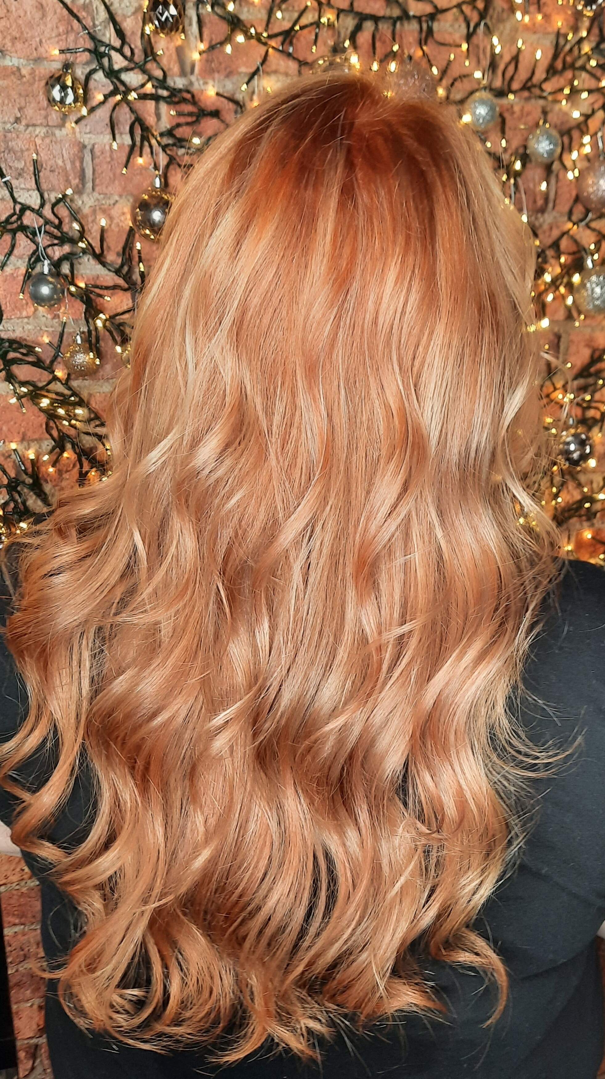 Using Copper Blonde all over with Baby Lights of Blonde to give definition