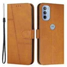 Motorola Moto G31/G41 Textured Imprinted Shockproof Dual-sided Magnetic Clasp Stand Wallet Design Phone Case