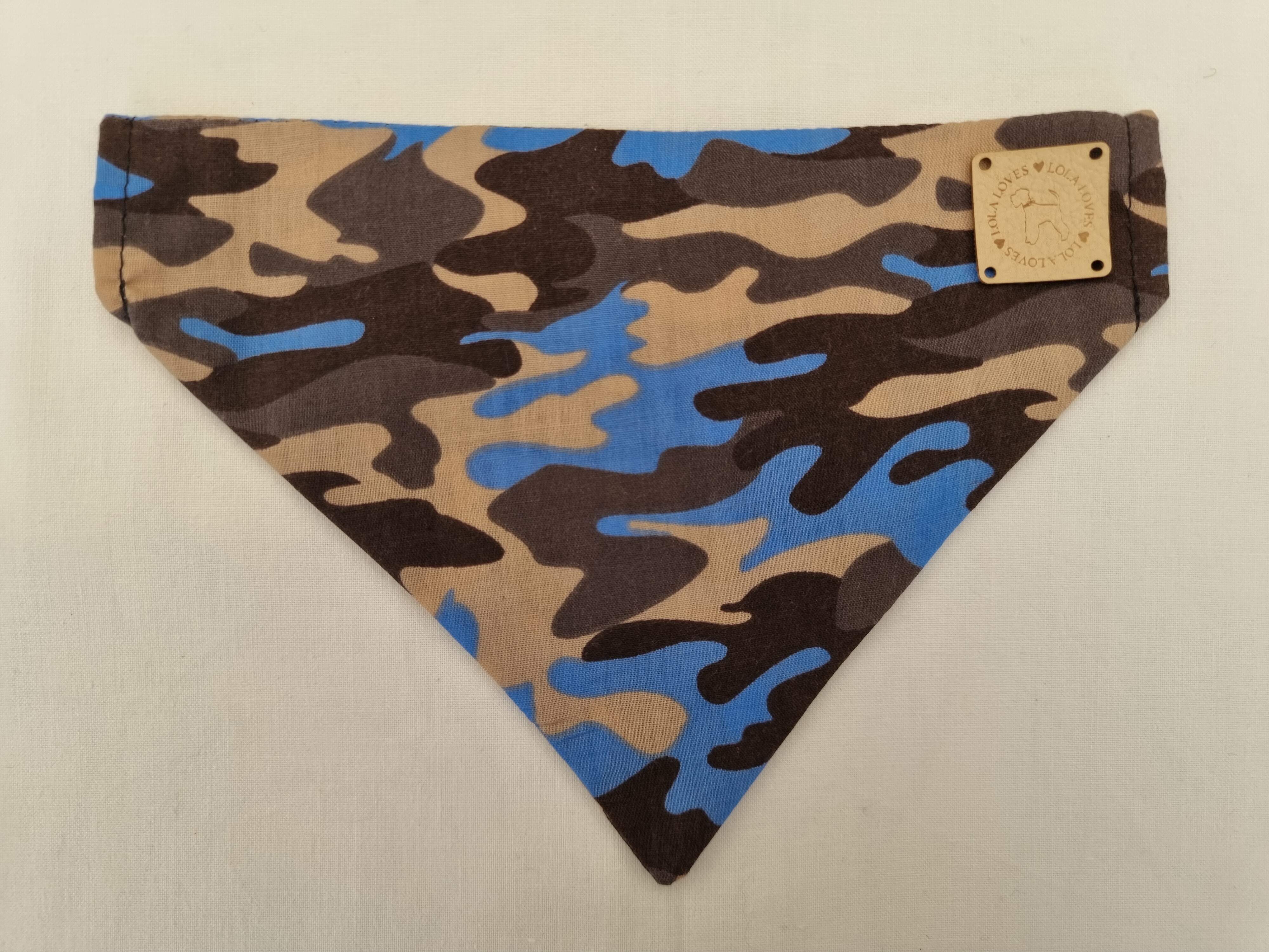 Blue Camo Collar Bow-Tie