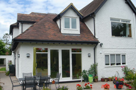 Listed building side extension