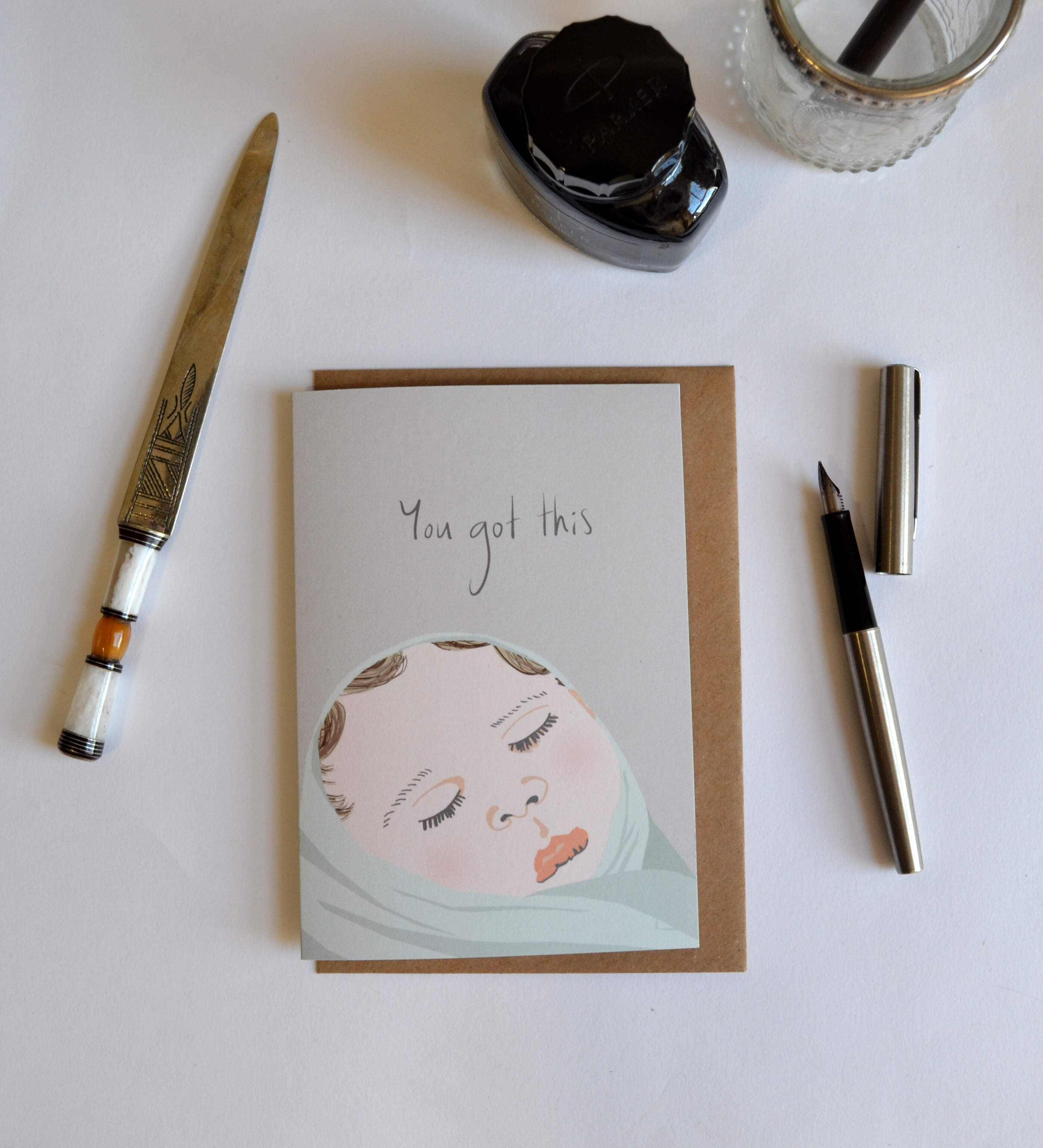 You got this, New Baby greetings card