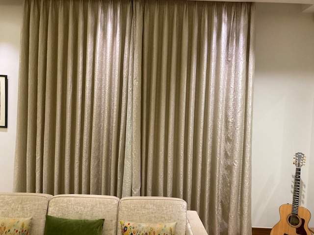 3 Pairs Long Silk Mix Blackout lined Curtains W314 D282