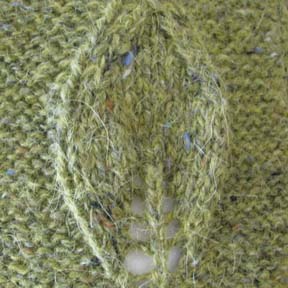 Knitting pattern - woodland cushion cover